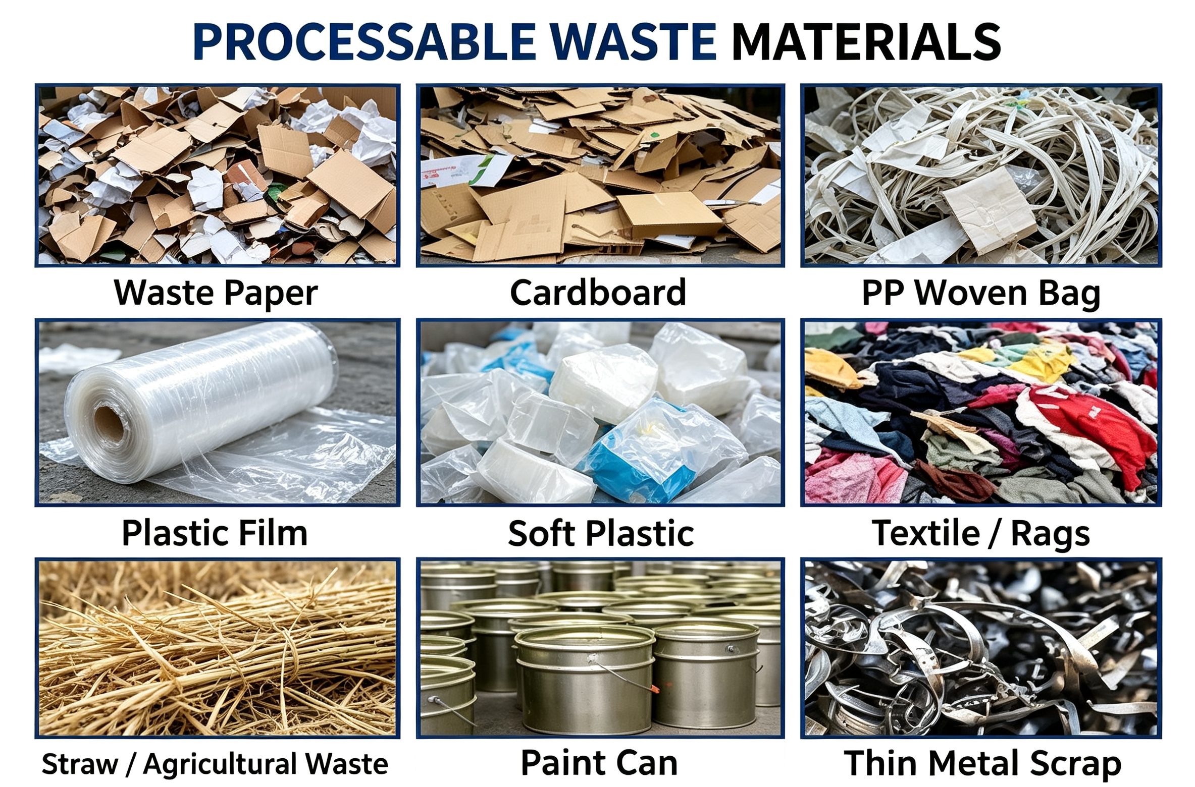Processable Waste Materials