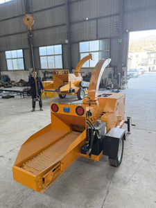 6155 Tow‑able Wood Chipper Trailer Mounted Wood Shredder for Branch Log Crushing