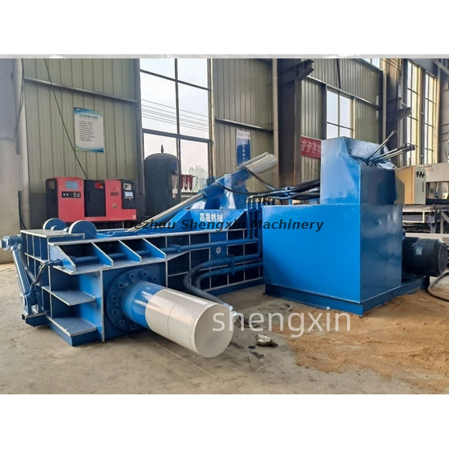 125 Ton Horizontal Compactor Metal Scrap Baling Machine Hydraulic Metal Press